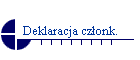 Deklaracja czonk.